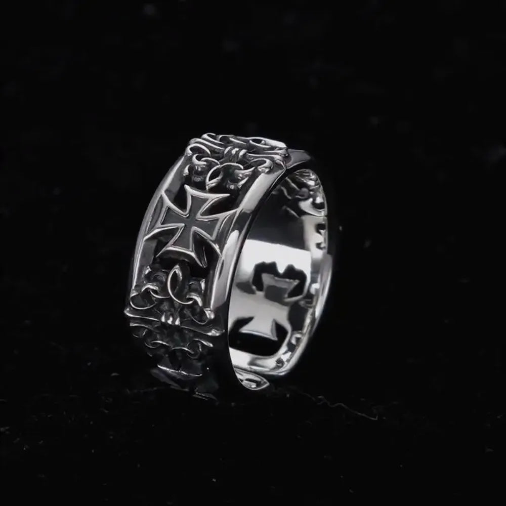 Bold Men's Punk Ring