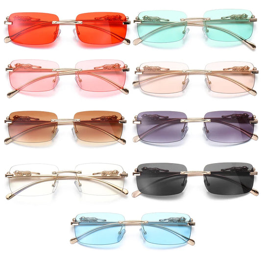 Chic Rimless Square Sunglasses