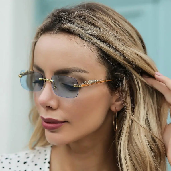 Chic Rimless Square Sunglasses