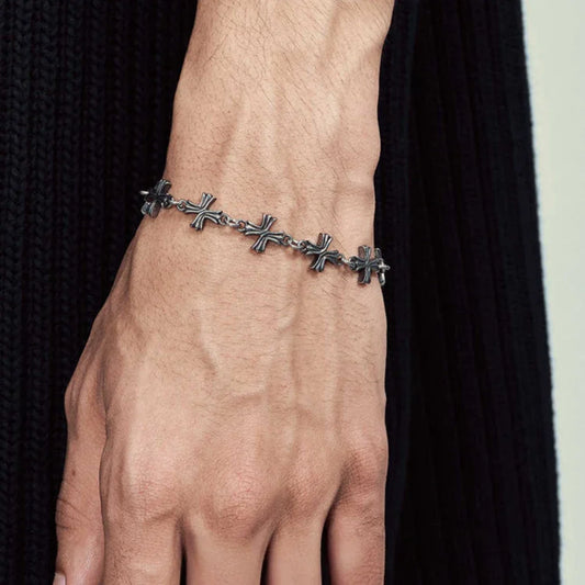 Cross Splice Hip Hop Bracelet